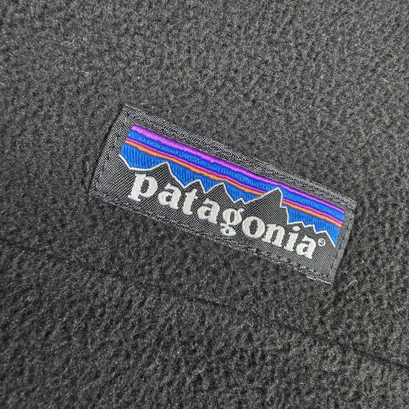 Patagonia Jacket Womens Medium Black Fleece Snap-T Pullover Outdoor Warm Ski - Picture 4 of 11